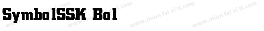SymbolSSK Bold字体转换